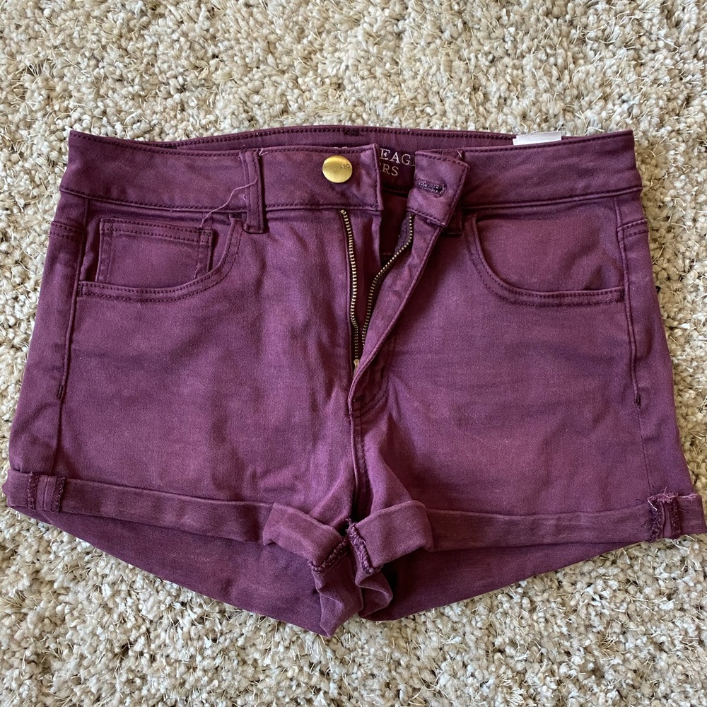 American eagle super stretch hi rise shortie